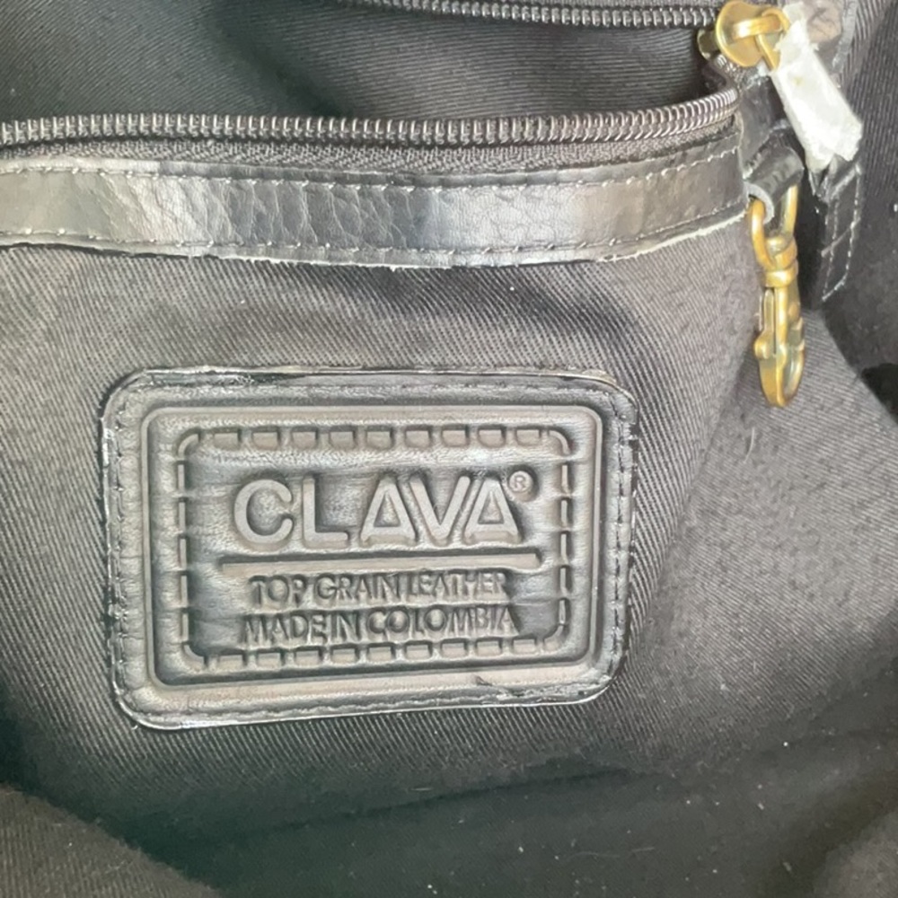 CLAVA NANTUCKET LEATHER TOTE - Picture 10 of 13